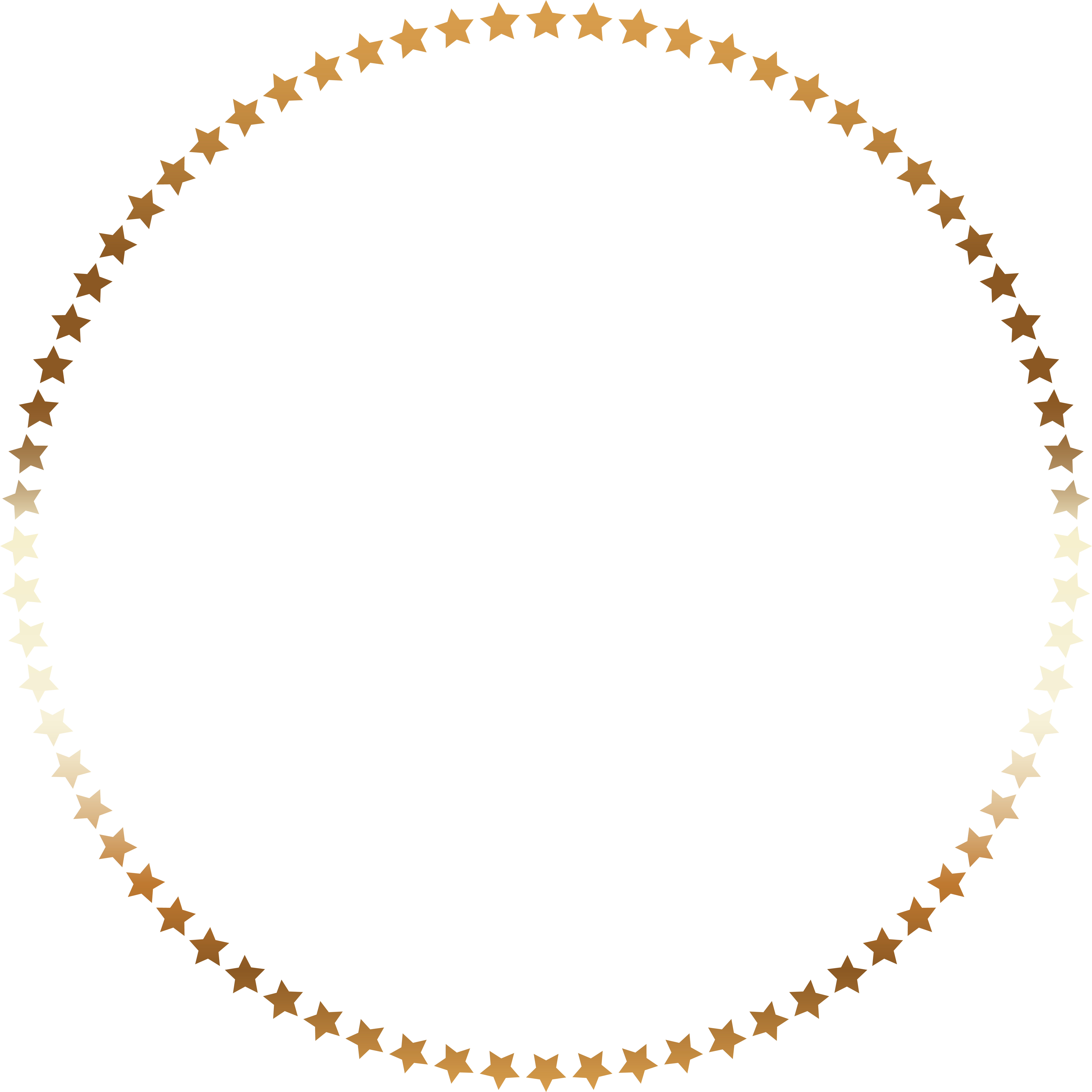 Stars Png Round Border Frame (8000x8000), Png Download