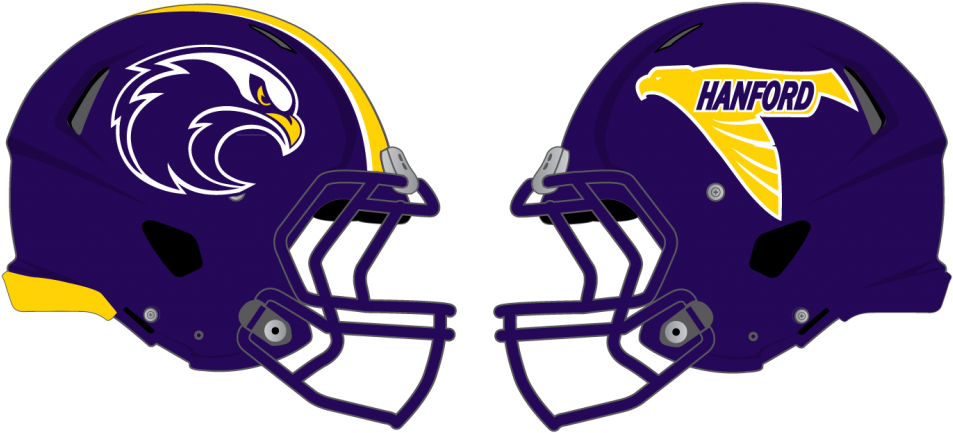 High School Falcons Logo - Helmet School Football Logos (1024x483), Png Download