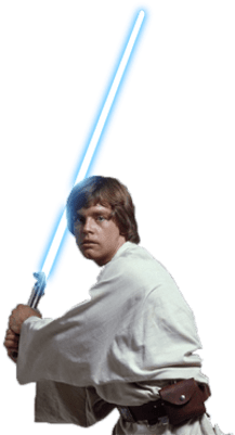 Luke Skywalker Lightsaber - Luke Skywalker Png (400x400), Png Download