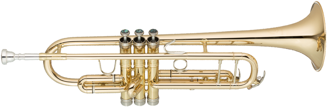 Jp351sw Hw Bb Trumpet Lacquer Cutout - Yamaha Trumpet (1200x492), Png Download