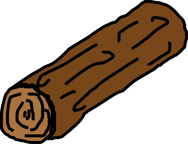 Image Library Download Log Clip Art At Clker - Clip Art Log (600x459), Png Download