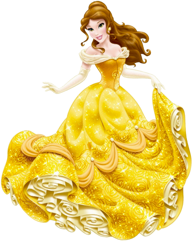 Belle Clipart Bell - Disney Princess Belle Png (391x479), Png Download