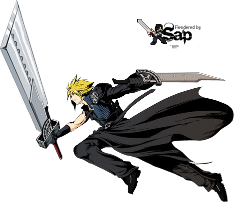 Cloud Strife Ff7ac Photo Cloudstrife - Wallpaper (469x405), Png Download