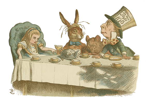 Alice's Adventures In Wonderland - Alice's Adventure In Wonderland And Through The Looking (569x400), Png Download