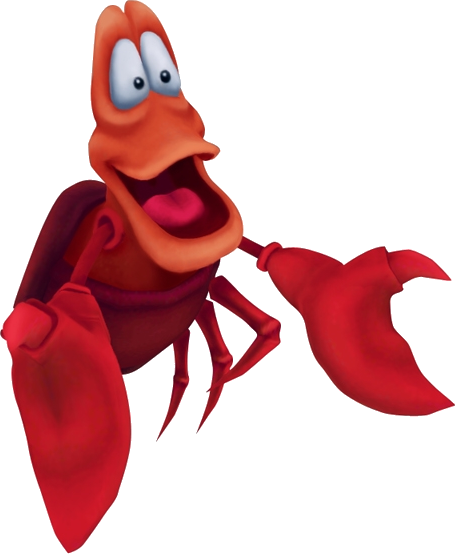 Sebastian Little Mermaid Png - Little Mermaid Sebastian Png (455x554), Png Download