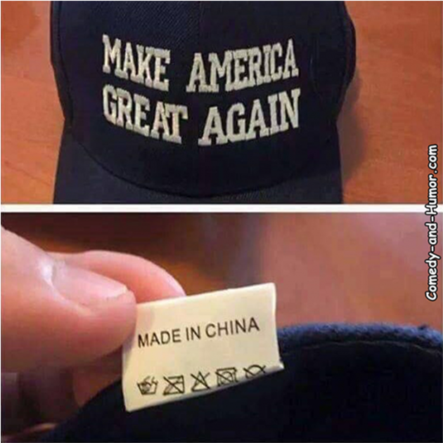 "make America Great Again" Hat Made In China - Label (1200x630), Png Download