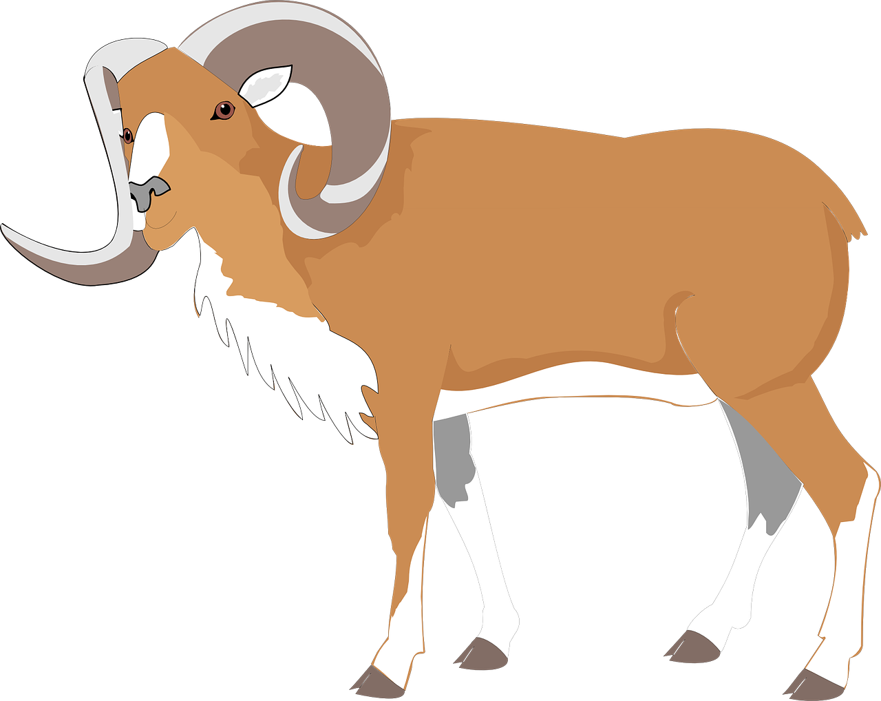 Big Horns Sheet Clipart Png (600x477), Png Download