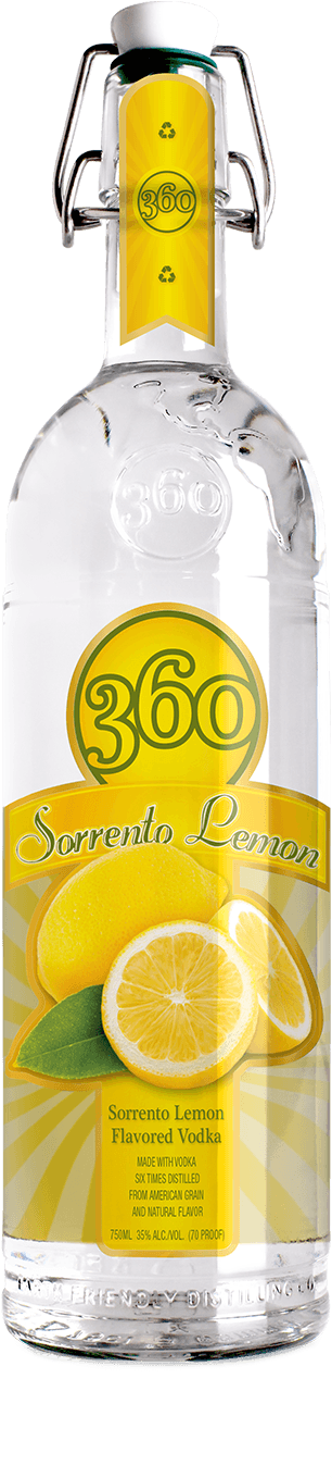 The Italian Sorrento Lemon Dates Back To Roman Times - 360 Lime Vodka (1000x1500), Png Download
