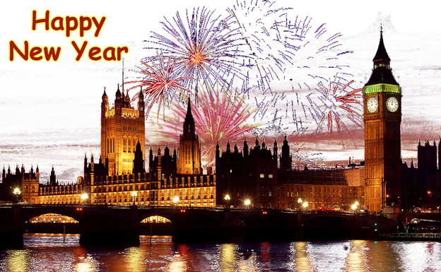 New Year Fireworks Png Image - Houses Of Parliament (624x385), Png Download