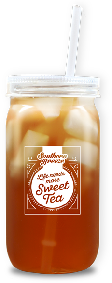 Southern Breeze Sweet Tea Mason Jar - Egg (528x600), Png Download