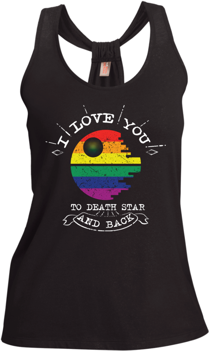I Love You To The Death Star And Back Lgbt Shimmer - Nobody Trains To Be Average (1155x1155), Png Download