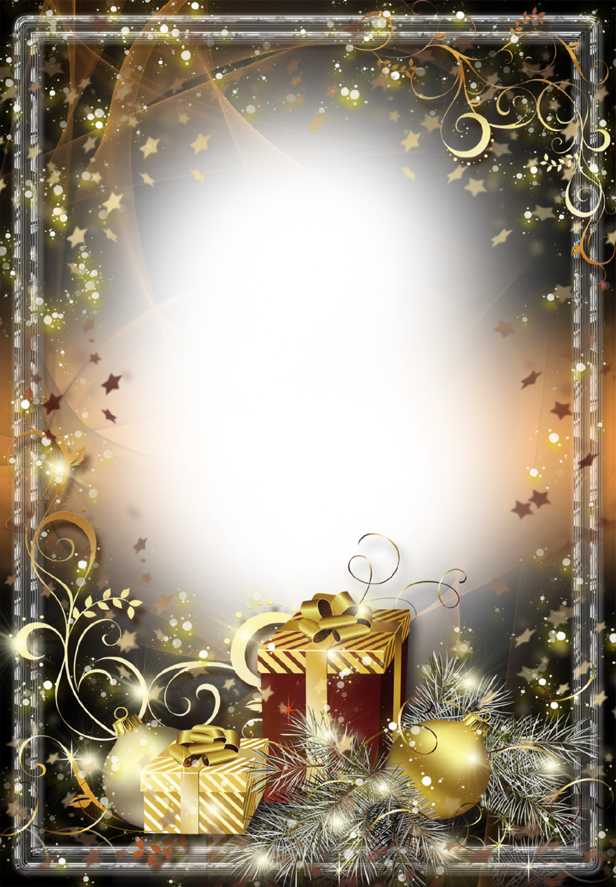 Christmas Photo Frame Twinkling Stars - Christmas Day (889x1280), Png Download