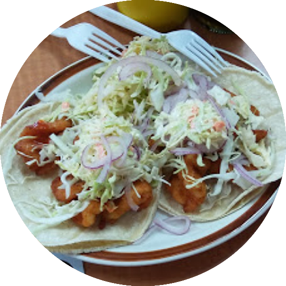 Plates & Tacos - Khanom Bueang (575x575), Png Download