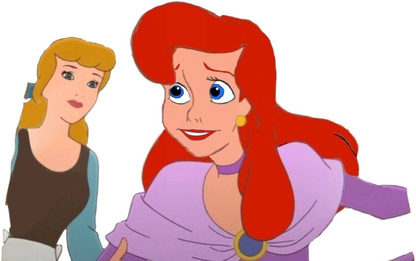Anastasia Tremaine With Cinderella - Cinderella 2 Anastasia Face (900x526), Png Download