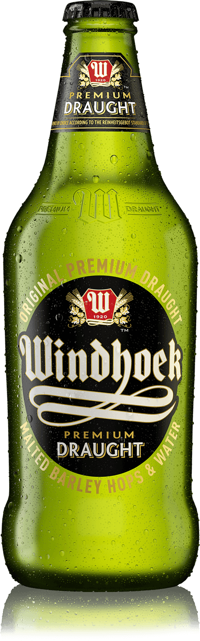 Windhoek Draught - Windhoek Lager (409x1307), Png Download