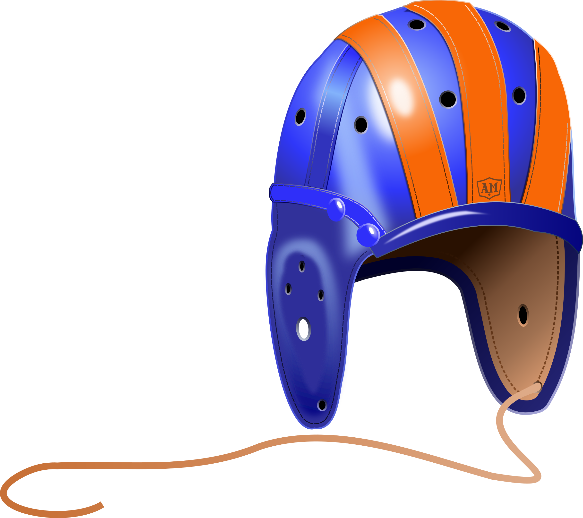 This Free Icons Png Design Of 1940's Leather Football (2400x2133), Png Download