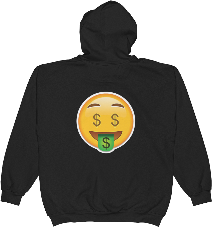 Emoji Zip Hoodie - Queen Of The Red Spades (1000x1000), Png Download