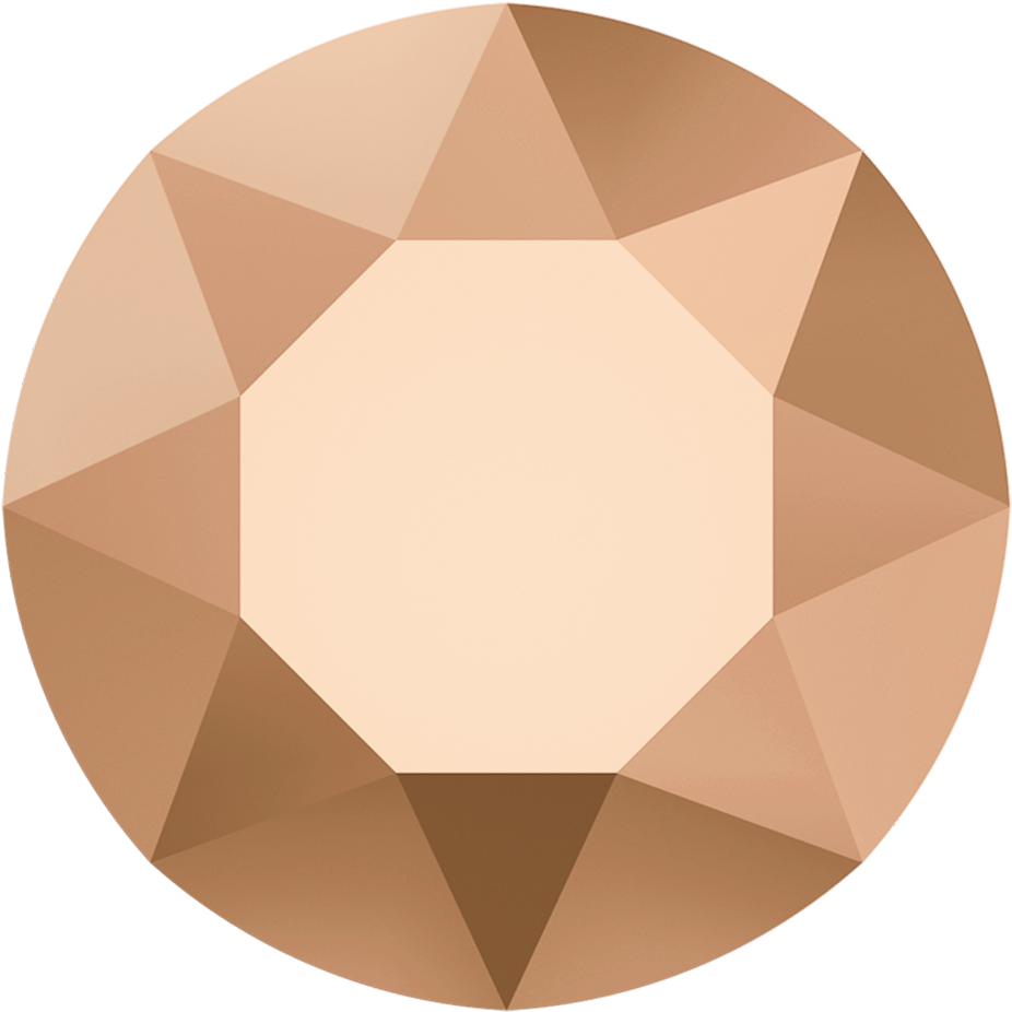 Swarovski 1088 Xirius Pointed Back Chaton Ss39 Crystal - Rose Gold Swarovski Stone (970x970), Png Download