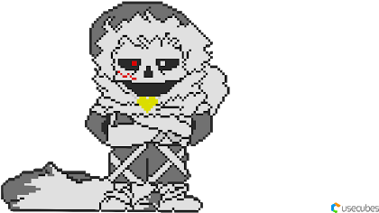 Double cross sans pixel art