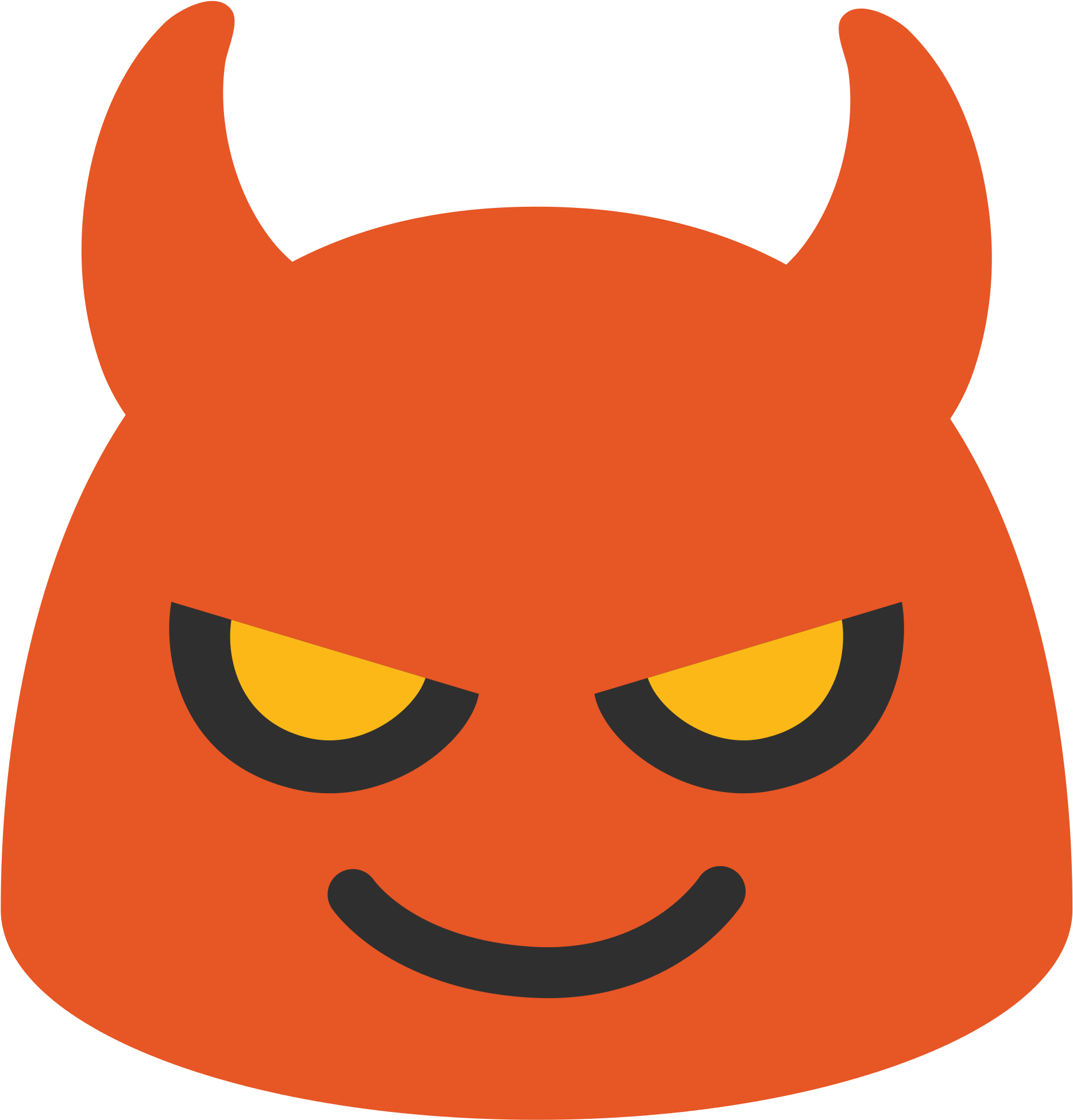 Emoji U1f608 - Svg - Android Devil Emoji (2000x2000), Png Download