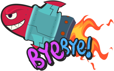 Super Mega Death Rocket Says - Jinx Rocket Png (400x400), Png Download