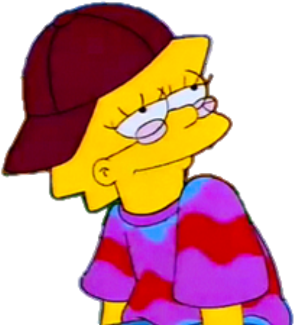 Freetoedit Tumblr Random Thesimpsons Lisasimpson - Simpson Lisa Cool (1000x800), Png Download