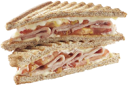 Chicken Ham, White Cheddar And Tomato Sandwich - Melt Sandwich (433x433), Png Download