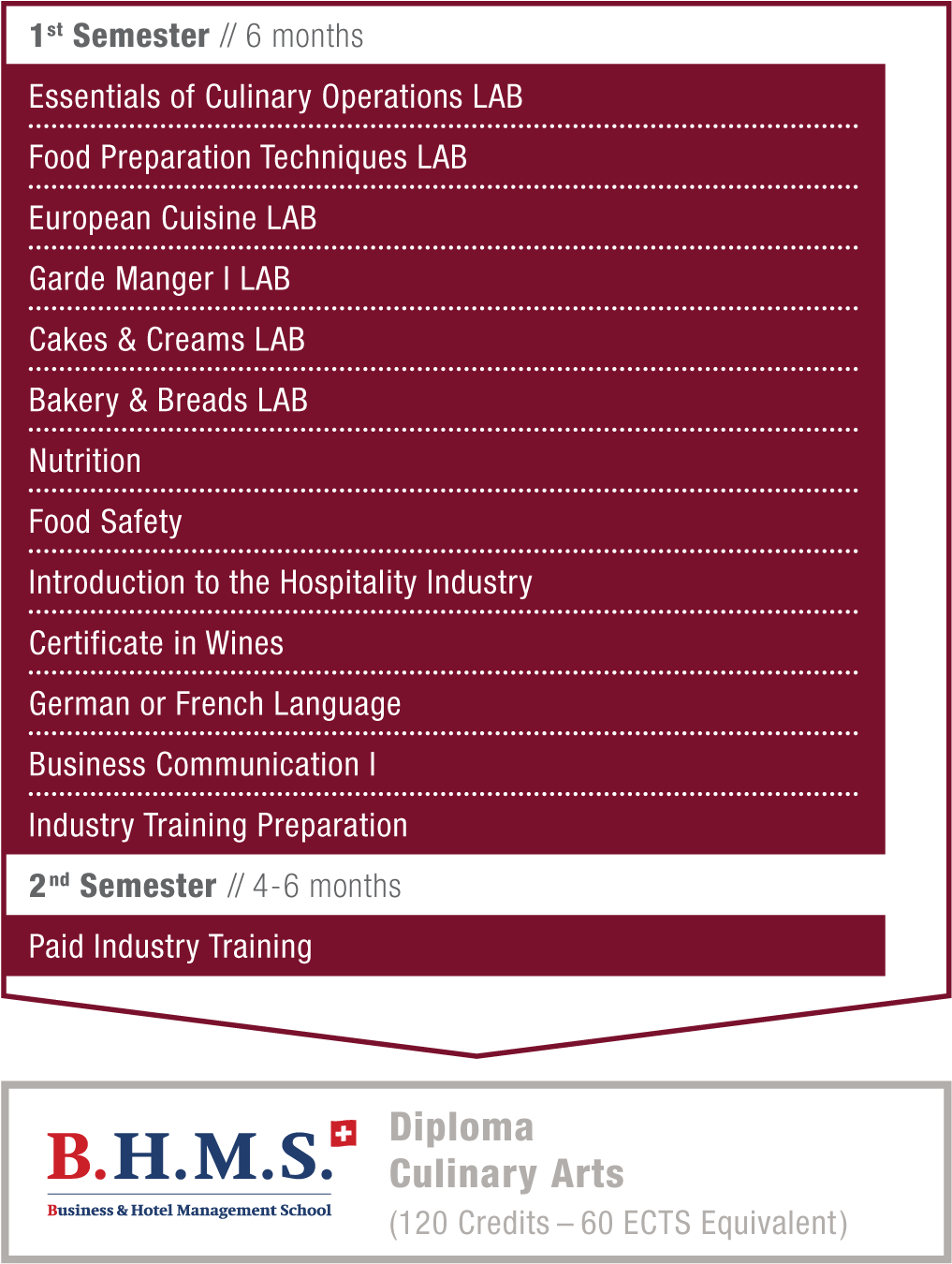 Diploma In Culinary Arts - Business And Hotel Management School – Switzerland (1042x1379), Png Download