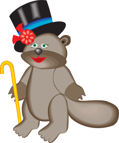 How To Set Use Beaver In Top Hat Svg Vector (498x594), Png Download