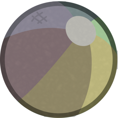 Zombie Beach Ball - Thumbnail (381x380), Png Download
