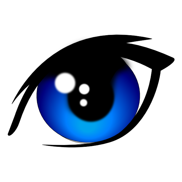 Eyeball Clipart Bird Eye - Blue Eyes Vector Png (600x600), Png Download