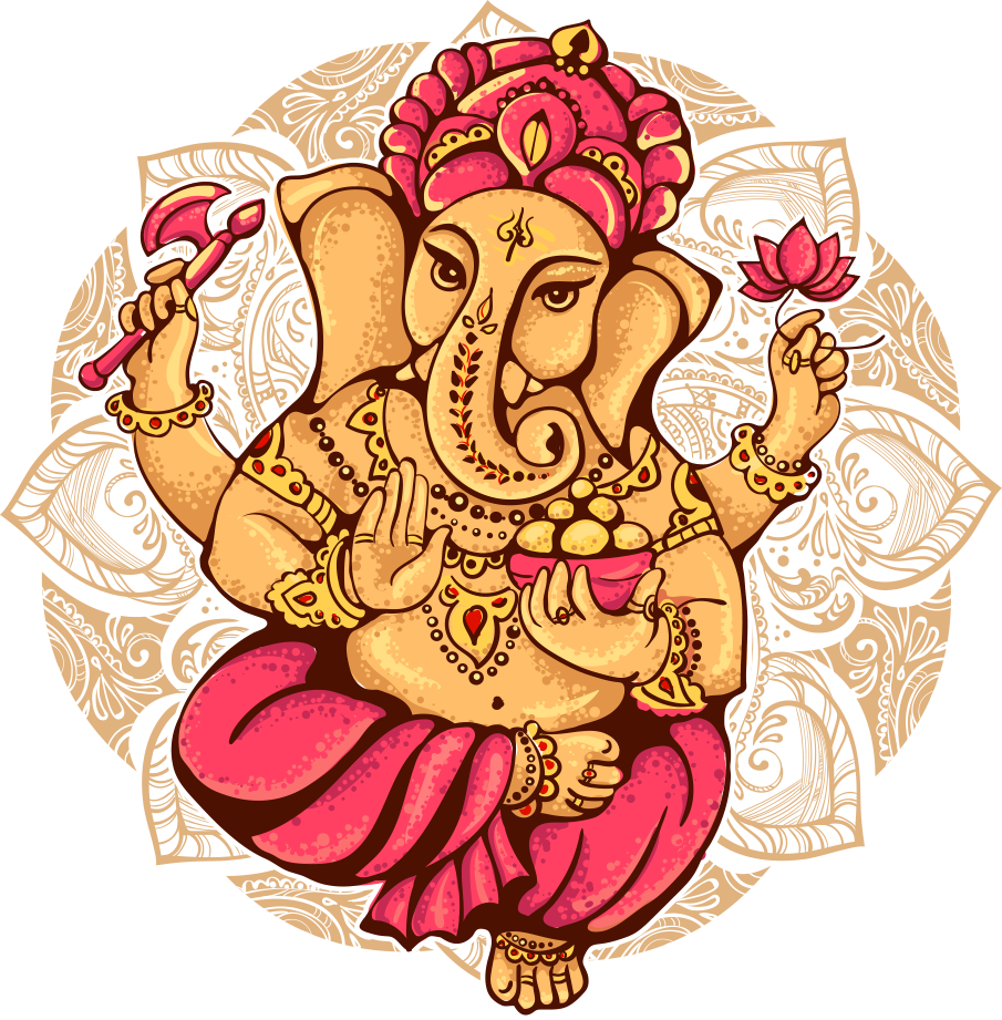 Ganesha Shiva Illustration Cartoon - Lord Ganesh (905x921), Png Download