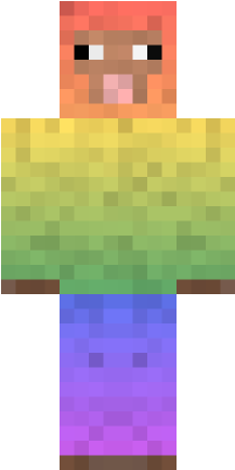Alpha User - Minecraft Rainbow Sheep Skin (432x432), Png Download