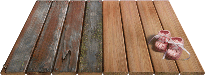 Wood Vs Fiberon Safe - Composite Vs Timber Decking (784x250), Png Download