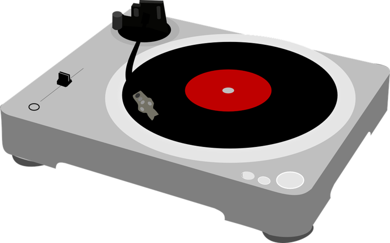 Record Player Clipart Transparent - Turntable Png (546x340), Png Download