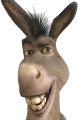 Burro Do Shrek Png - Donkey From Shrek Smiling (400x400), Png Download