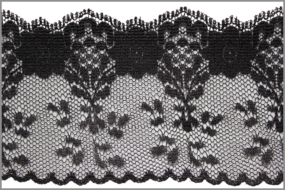 Lace Transparent Black - Black Lace Ribbon Png (1000x667), Png Download