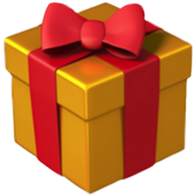 Gift Present Iphone Emoji Christmas Christmastime Chris - Gift Emoji Png (1024x1024), Png Download