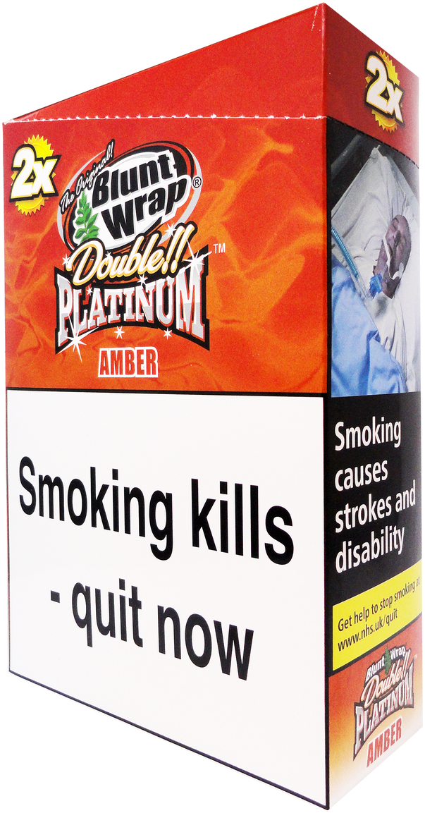 Blunt Wrap Double Platinum Amber - Double Platinum Blunt Wrap Amber (807x1280), Png Download
