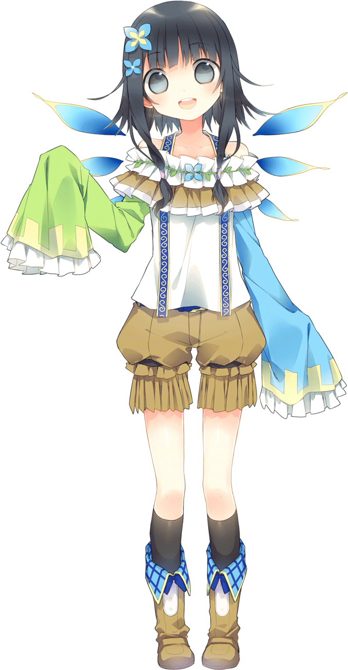 Siri - Anime Child Black Hair Blue Eyes (700x1440), Png Download