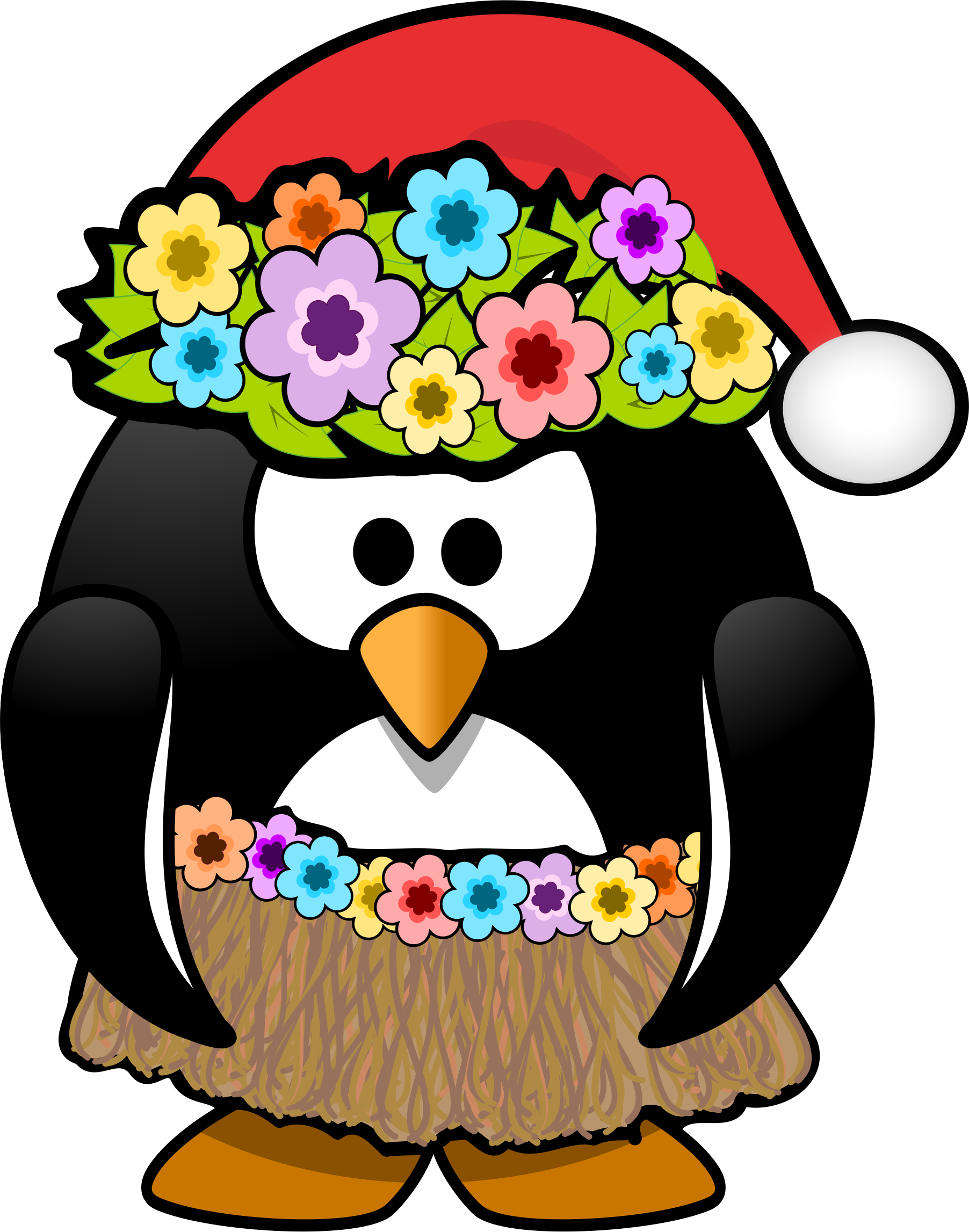 This Free Icons Png Design Of Christmas In July Penguin (1804x2294), Png Download