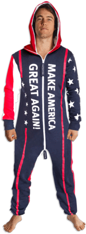 Maga Onesie - Make America Great Again Onesie For Adults (480x480), Png Download