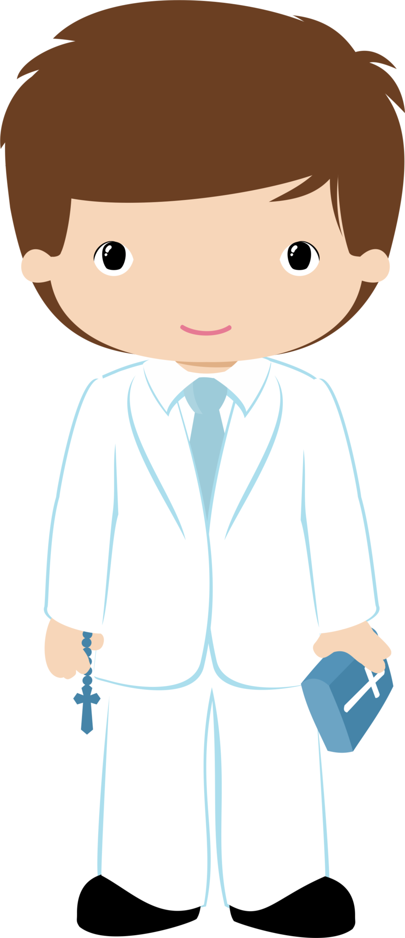 Fist Communion Images 009 - Clipart Communion Boy Png (691x1600), Png Download