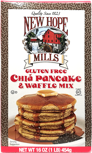 Gluten Free Chia Pancake Mix - New Hope Mills Sugar Free Pancake And Waffle Mix, 9 (600x600), Png Download