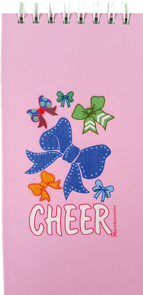 Cheer Bow Notepad (600x1000), Png Download