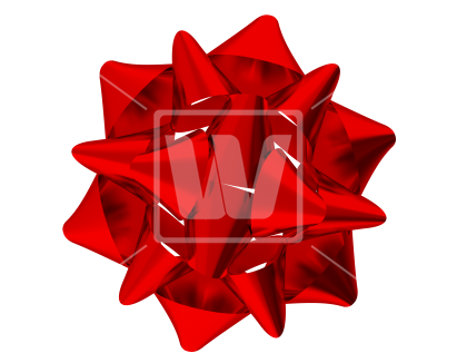 Red Gift Bow Png - Origami (550x376), Png Download