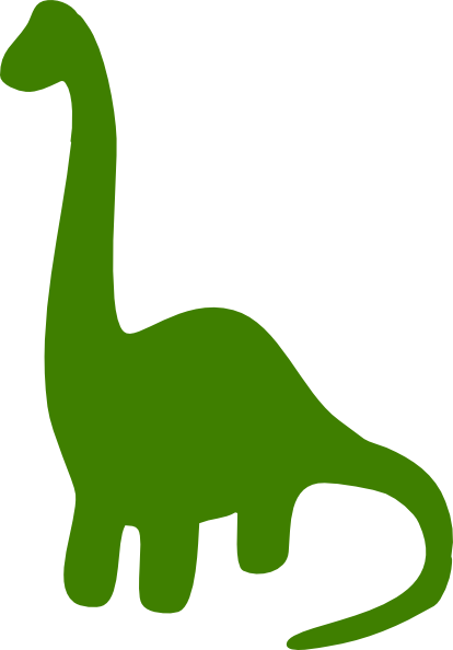 How To Set Use Green Dinosaur Clipart (414x594), Png Download