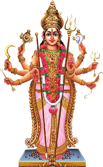 Chakkulathukavu Shree Bhagavathy Temple Dedicated To - Durga Maa Png Hd (330x533), Png Download