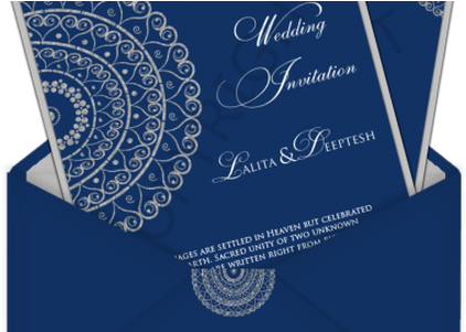 Fresh Wedding Invitation Card Background Design Fresh - Wedding Invitation (450x300), Png Download