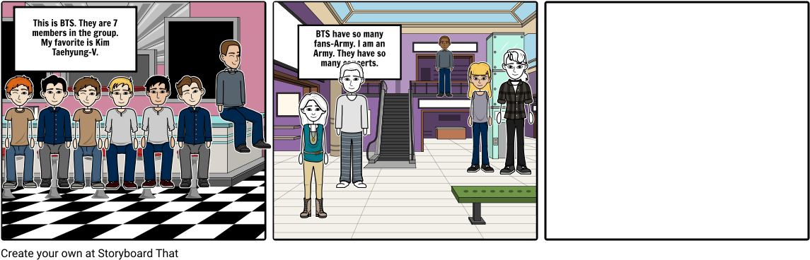 Bts - Cartoon (1164x385), Png Download